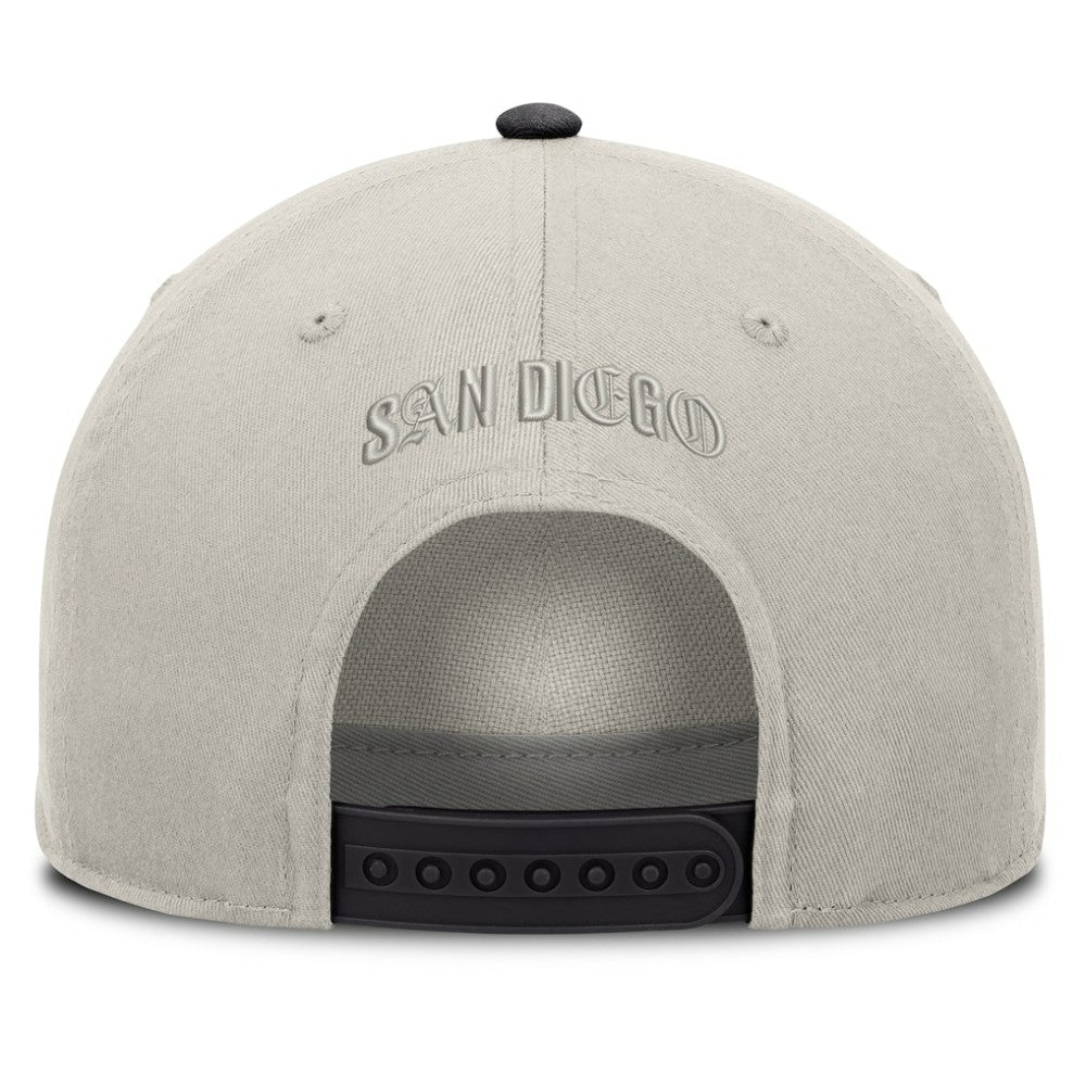 San Diego Padres Fanatics Wonder A-Frame Adjustable Hat - Stone/Graphite - Fanatics Lifestyle
