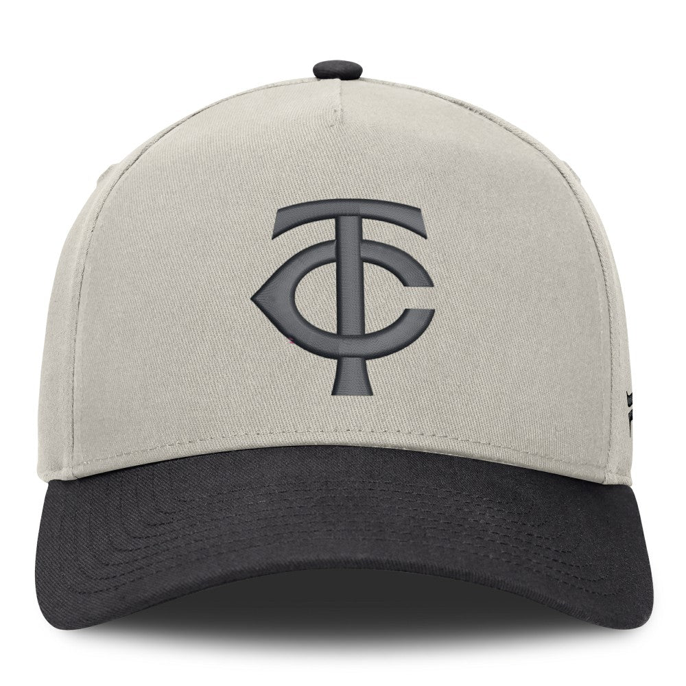 Minnesota Twins Fanatics Wonder A-Frame Adjustable Hat - Stone/Graphite - Fanatics Lifestyle