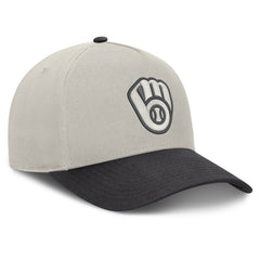 Milwaukee Brewers Fanatics Wonder A-Frame Adjustable Hat - Stone/Graphite - Fanatics Sale