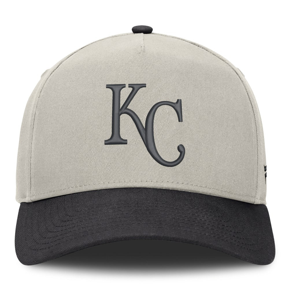 Kansas City Royals Fanatics Wonder A-Frame Adjustable Hat - Stone/Graphite - Fanatics on Sale