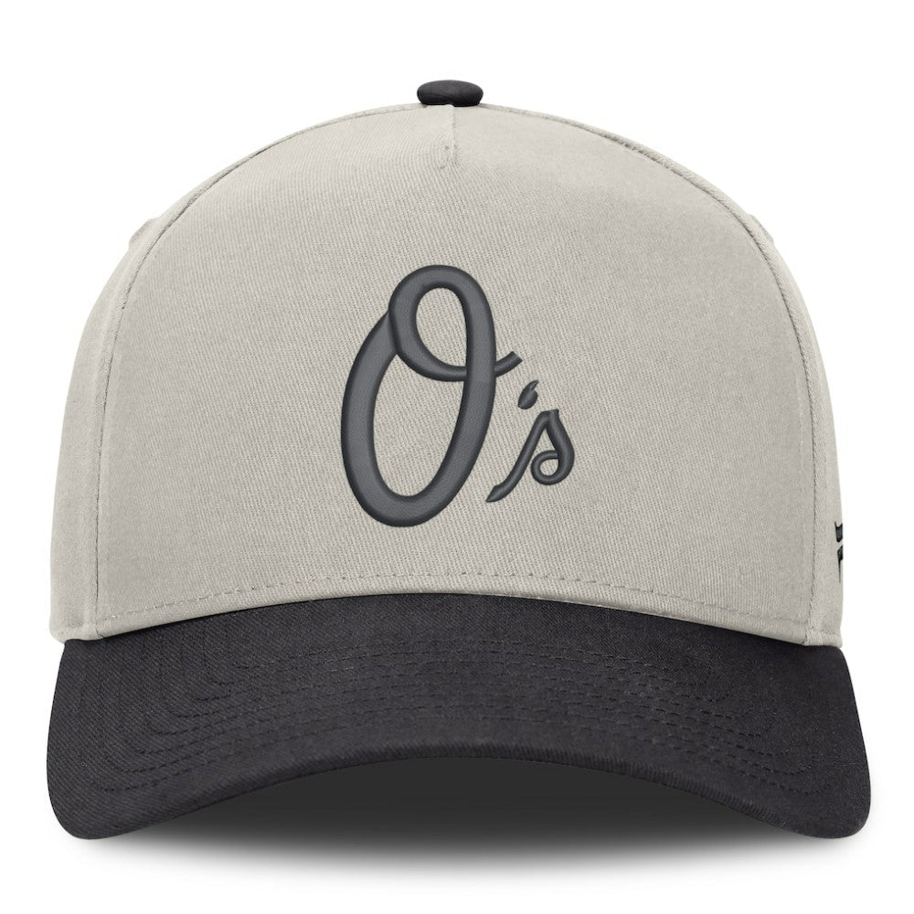 Baltimore Orioles Fanatics Wonder A-Frame Adjustable Hat - Stone/Graphite - Fanatics Sale