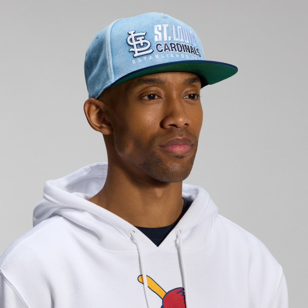 St. Louis Cardinals Fanatics Twinbill Snapback Hat - Denim - Fanatics Online