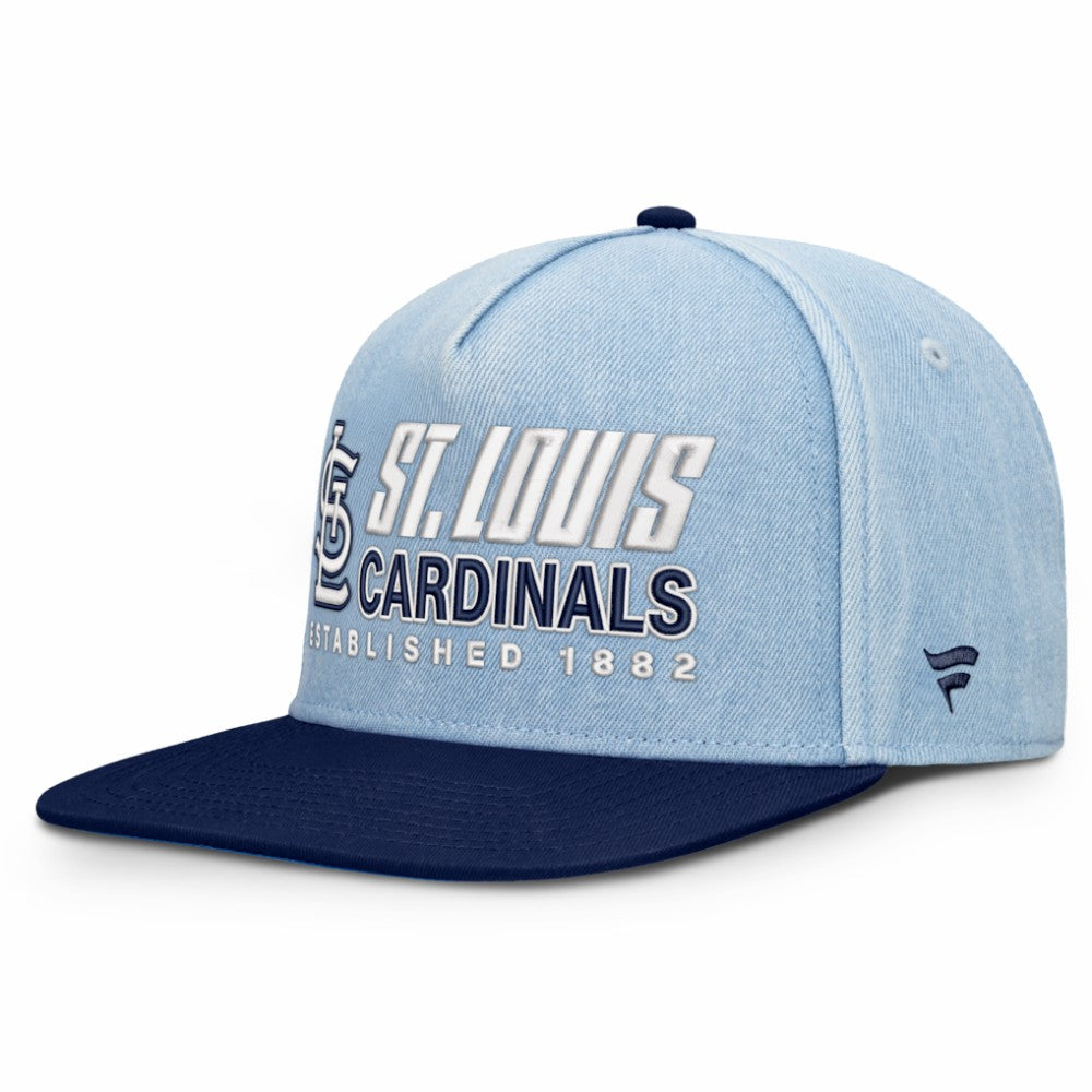 St. Louis Cardinals Fanatics Twinbill Snapback Hat - Denim - Fanatics Online