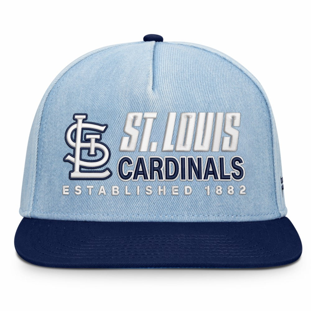 St. Louis Cardinals Fanatics Twinbill Snapback Hat - Denim - Fanatics Online