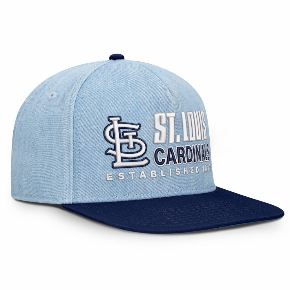 St. Louis Cardinals Fanatics Twinbill Snapback Hat - Denim - Fanatics Online