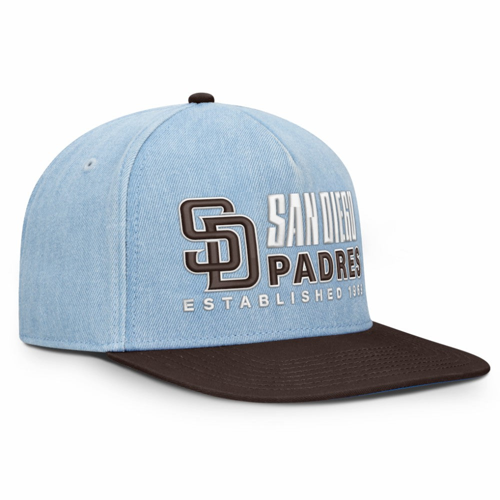 San Diego Padres Fanatics Twinbill Snapback Hat - Denim - Fanatics Sale