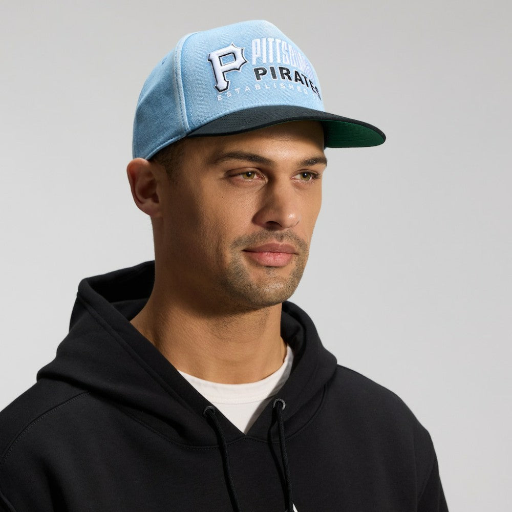 Pittsburgh Pirates Fanatics Twinbill Snapback Hat - Denim - Fanatics Online