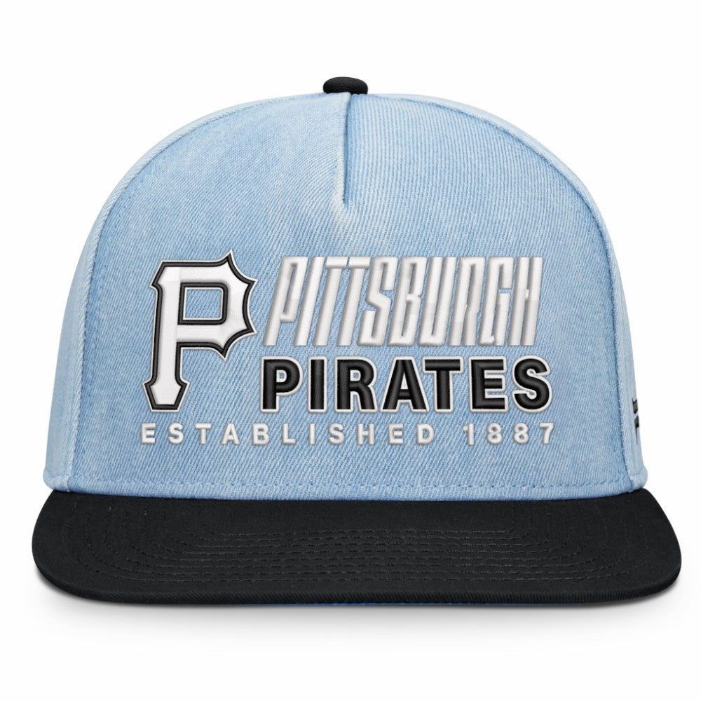 Pittsburgh Pirates Fanatics Twinbill Snapback Hat - Denim - Fanatics Online