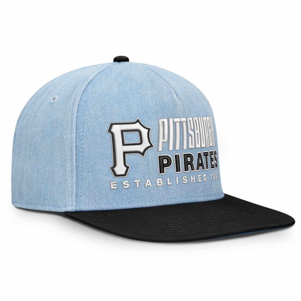 Pittsburgh Pirates Fanatics Twinbill Snapback Hat - Denim - Fanatics Online