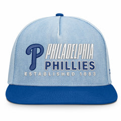 Philadelphia Phillies Fanatics Twinbill Snapback Hat - Denim - Fanatics Discount