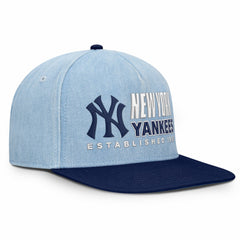 New York Yankees Fanatics Twinbill Snapback Hat - Denim - Fanatics Online