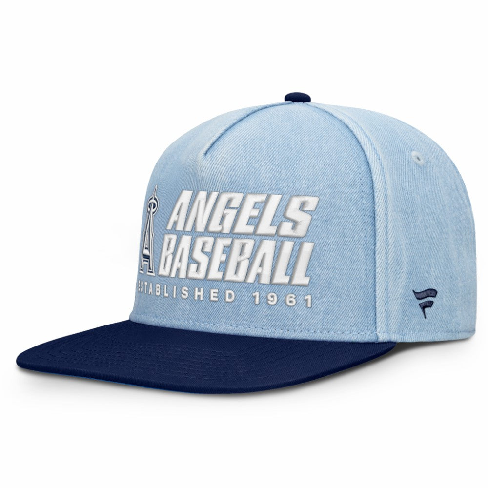 Los Angeles Angels Fanatics Twinbill Snapback Hat - Denim - Fanatics Online