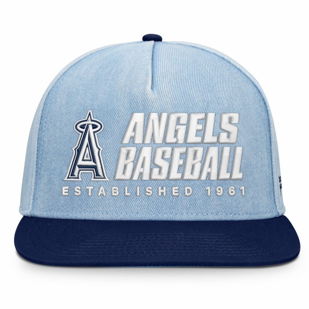 Los Angeles Angels Fanatics Twinbill Snapback Hat - Denim - Fanatics Online