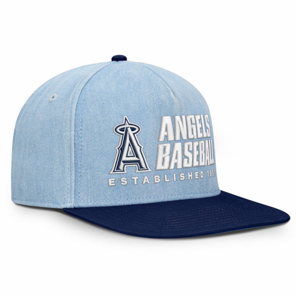Los Angeles Angels Fanatics Twinbill Snapback Hat - Denim - Fanatics Online