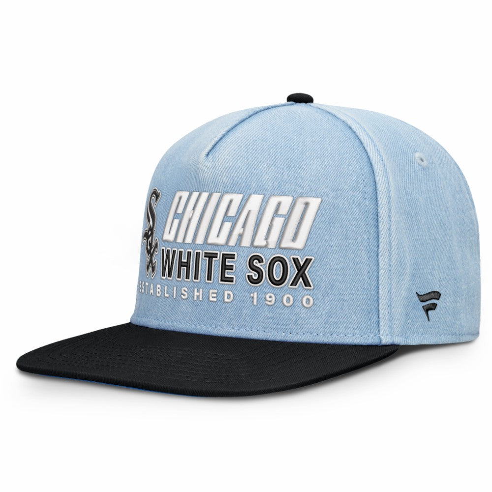 Chicago White Sox Fanatics Twinbill Snapback Hat - Denim - Fanatics Lifestyle