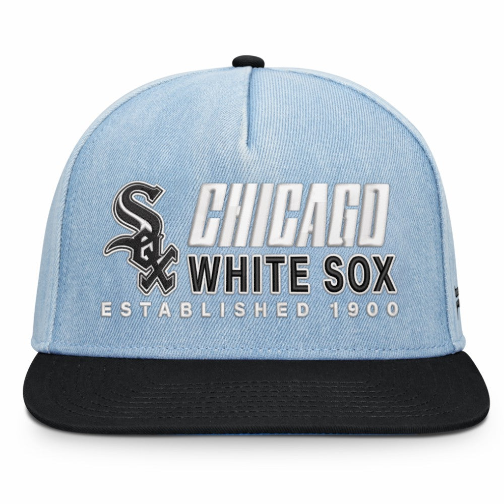 Chicago White Sox Fanatics Twinbill Snapback Hat - Denim - Fanatics Lifestyle