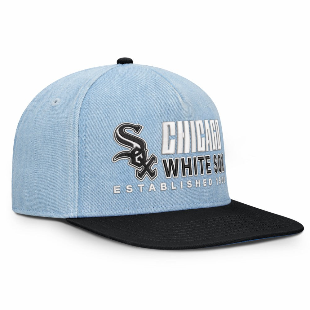 Chicago White Sox Fanatics Twinbill Snapback Hat - Denim - Fanatics Lifestyle