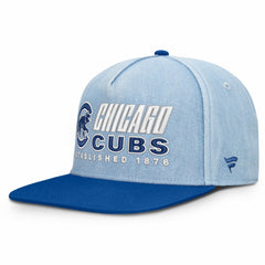 Chicago Cubs Fanatics Twinbill Snapback Hat - Denim - Fanatics Lifestyle