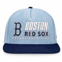 Boston Red Sox Fanatics Twinbill Snapback Hat - Denim - Fanatics on Sale