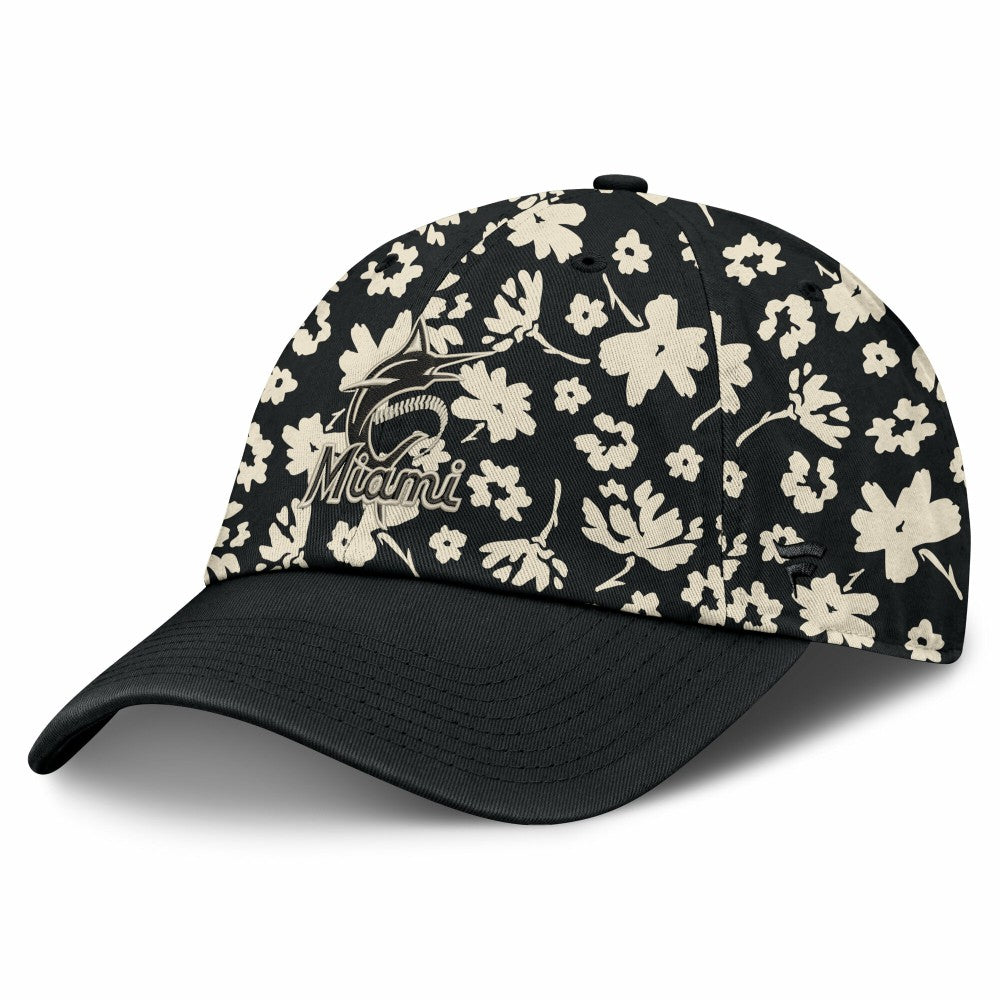 Miami Marlins Fanatics Women's Blossom Adjustable Hat - Black - Fanatics Online