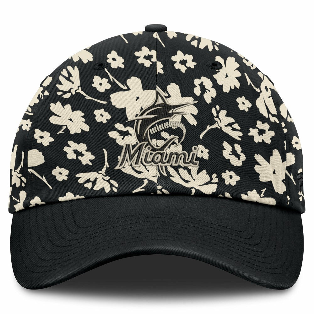 Miami Marlins Fanatics Women's Blossom Adjustable Hat - Black - Fanatics Online