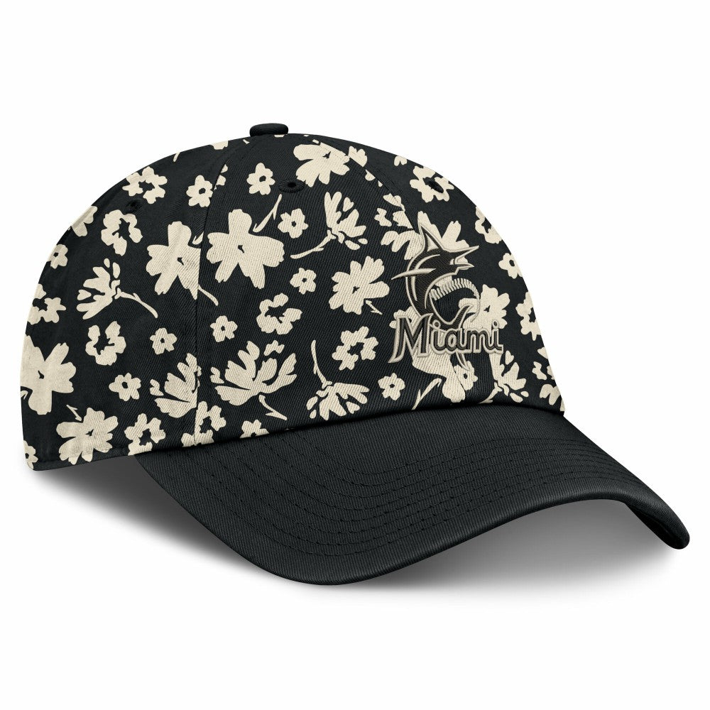 Miami Marlins Fanatics Women's Blossom Adjustable Hat - Black - Fanatics Online