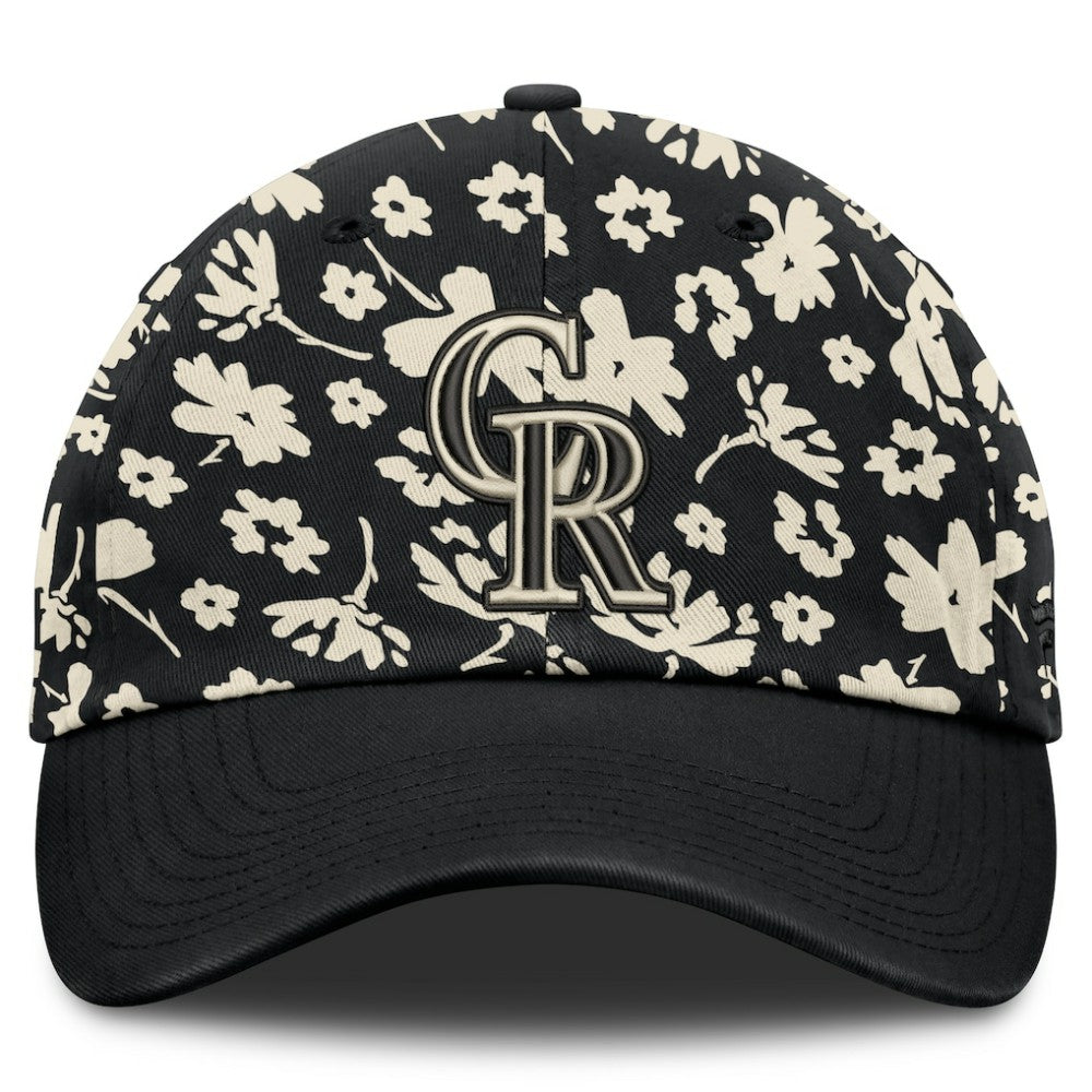 Colorado Rockies Fanatics Women's Blossom Adjustable Hat - Black - Fanatics Sale