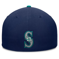 Seattle Mariners Fanatics Pick Off Fitted Hat - Navy - Fanatics Discount