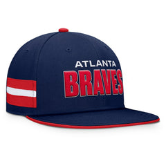 Atlanta Braves Fanatics Pick Off Fitted Hat - Navy - Fanatics on Sale