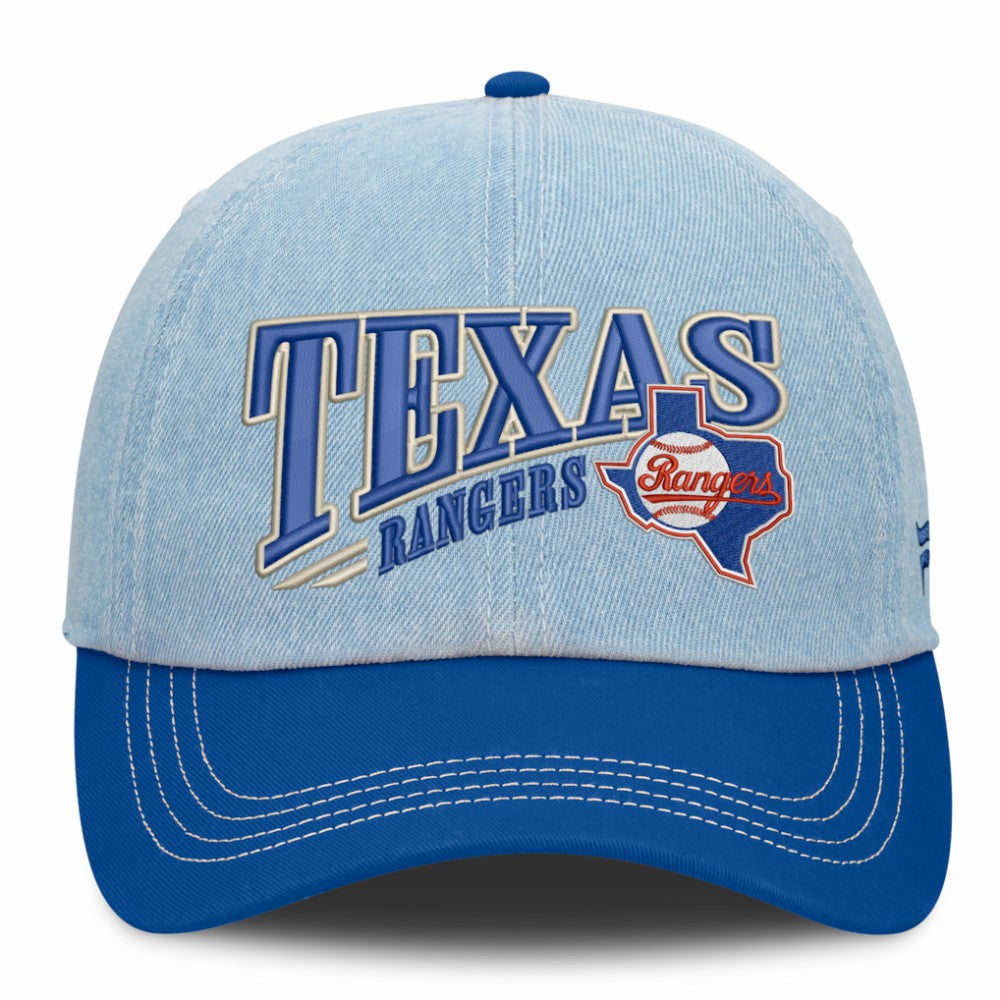 Texas Rangers Fanatics Retire Adjustable Hat - Denim - Fanatics Online