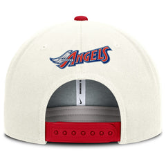 Los Angeles Angels Nike Cooperstown Pro Dri-FIT Snapback Hat - Cream/Red - Nike Sale