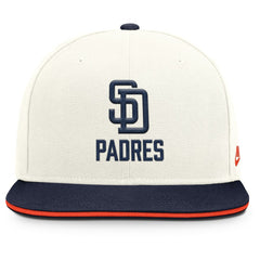 San Diego Padres Nike Cooperstown Pro Dri-FIT Snapback Hat - Cream/Navy - Nike Sale