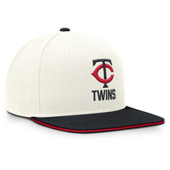 Minnesota Twins Nike Cooperstown Pro Dri-FIT Snapback Hat - Cream/Navy - Nike on Sale