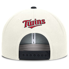 Minnesota Twins Nike Cooperstown Pro Dri-FIT Snapback Hat - Cream/Navy - Nike on Sale