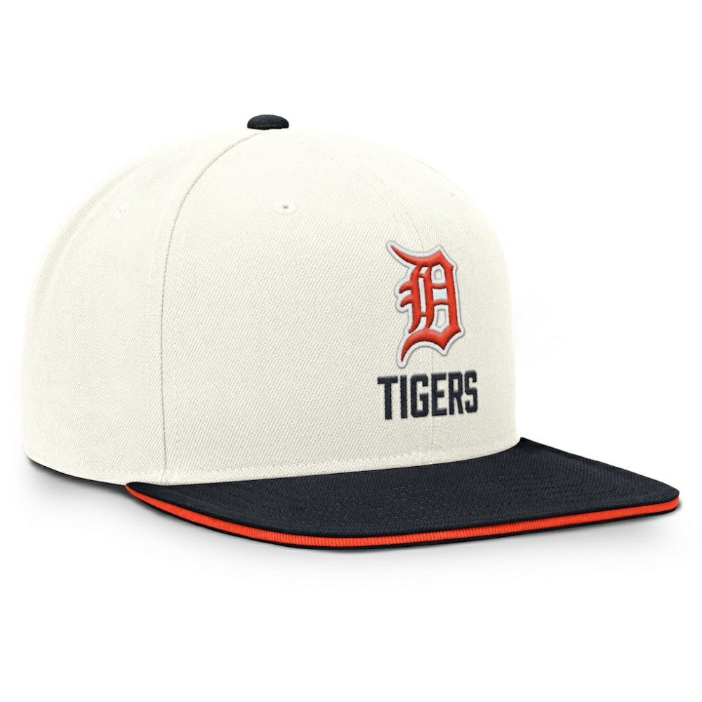 Detroit Tigers Nike Cooperstown Pro Dri-FIT Snapback Hat - Cream/Navy - Nike Sale