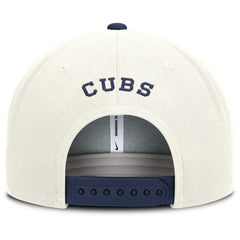 Chicago Cubs Nike Cooperstown Pro Dri-FIT Snapback Hat - Cream/Navy - Nike Sale