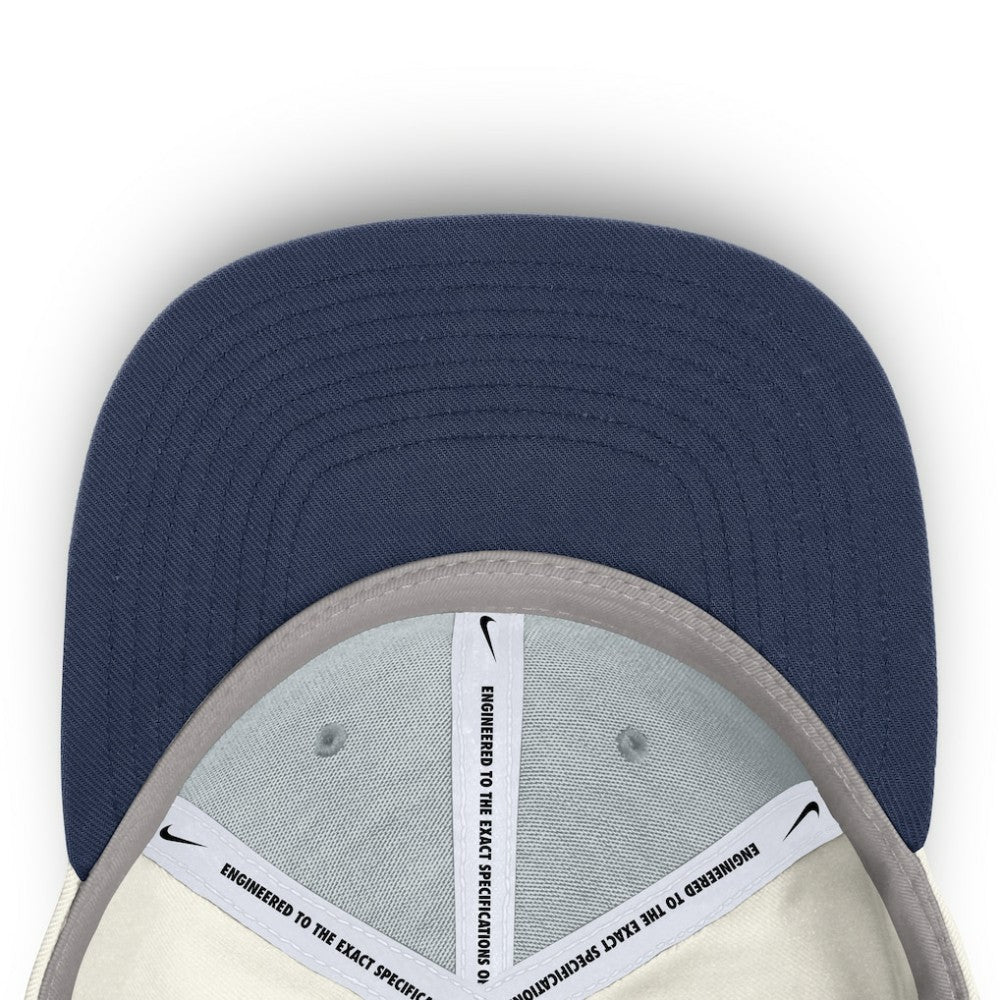 Chicago Cubs Nike Cooperstown Pro Dri-FIT Snapback Hat - Cream/Navy - Nike Sale
