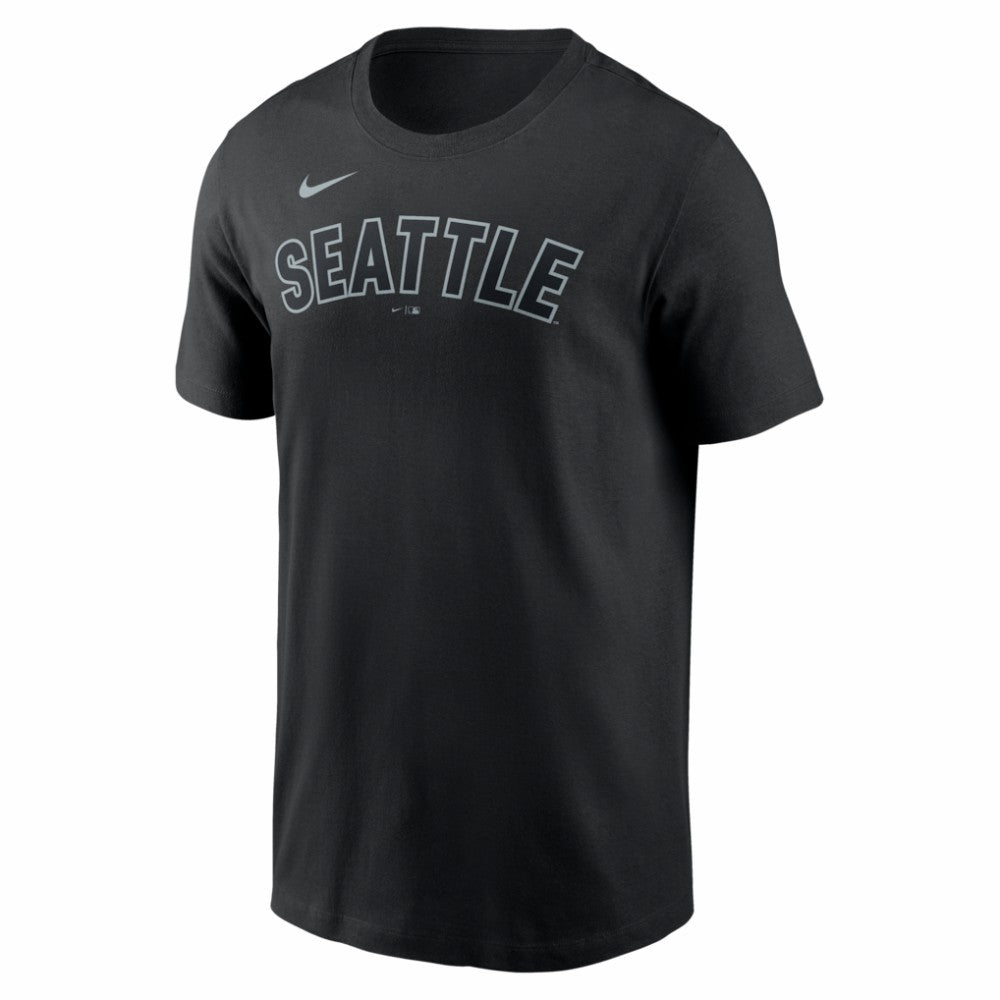 Seattle Mariners Nike Alternate Wordmark T-Shirt - Black - Nike Sale