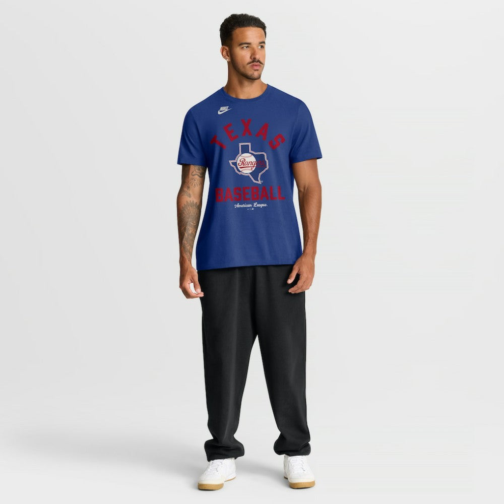 Texas Rangers Nike Cooperstown Collection T-Shirt - Royal - Nike Discount