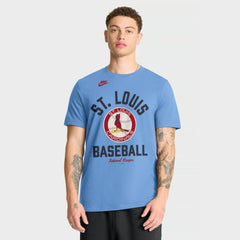 St. Louis Cardinals Nike Cooperstown Collection T-Shirt - Light Blue - Nike on Sale