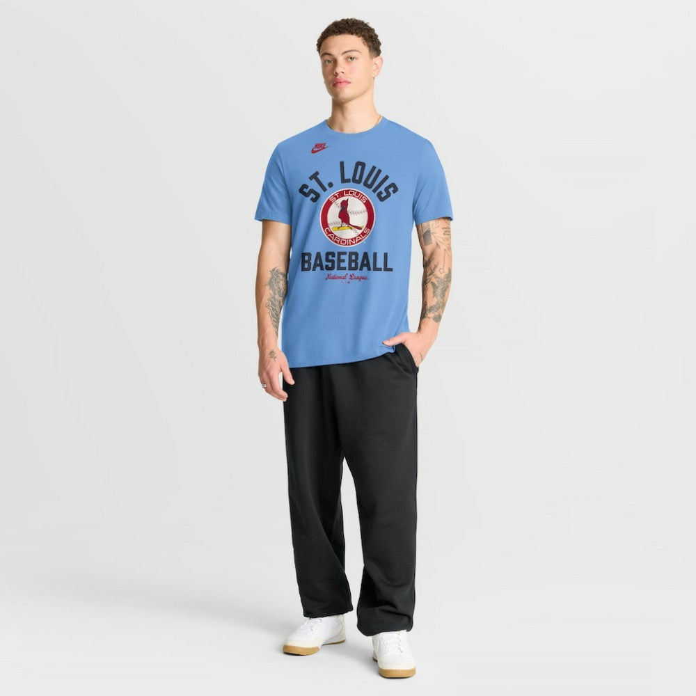 St. Louis Cardinals Nike Cooperstown Collection T-Shirt - Light Blue - Nike on Sale