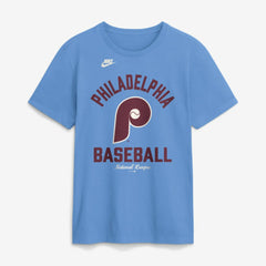 Philadelphia Phillies Nike Cooperstown Collection T-Shirt - Light Blue - Nike Discount