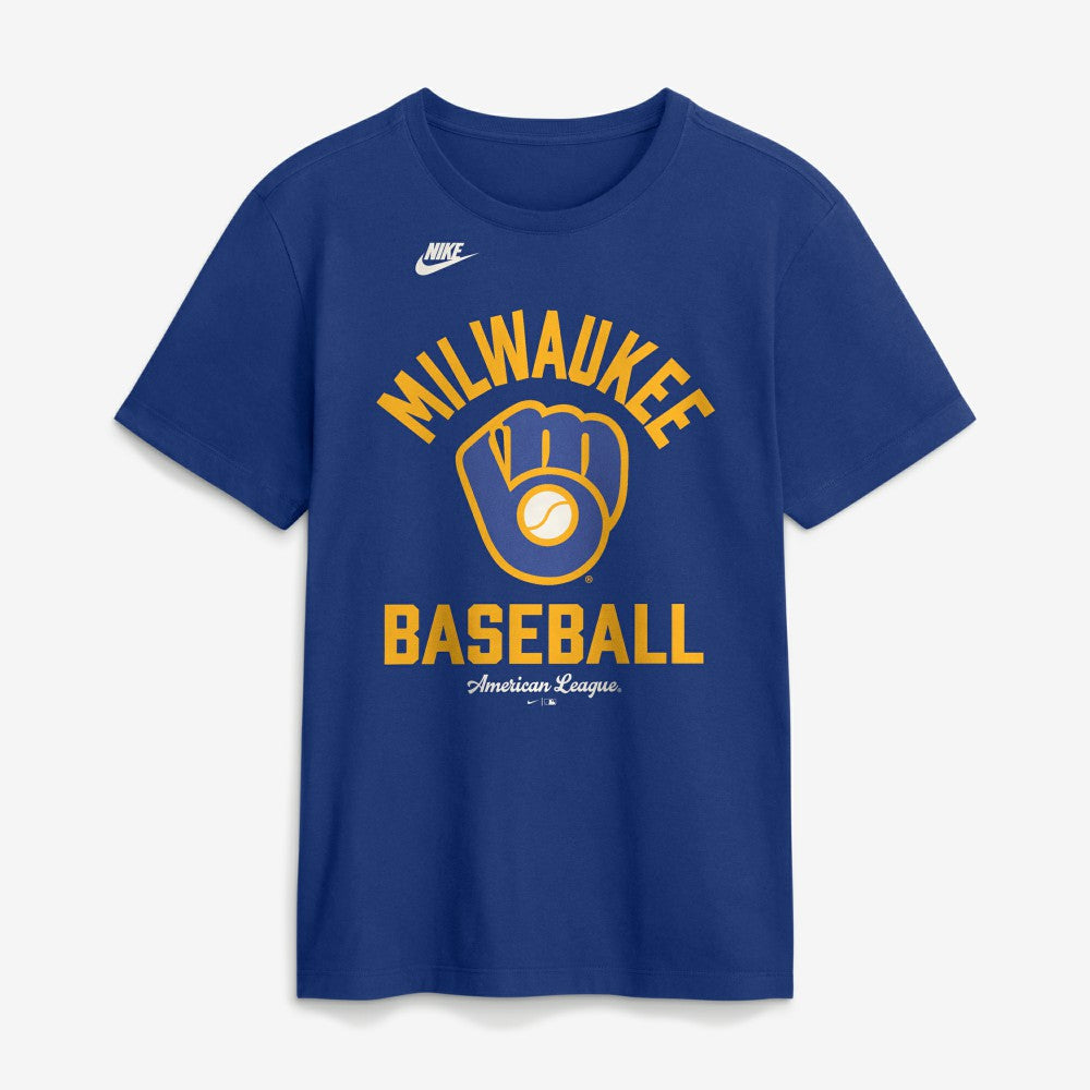 Milwaukee Brewers Nike Cooperstown Collection T-Shirt - Royal - Nike on Sale