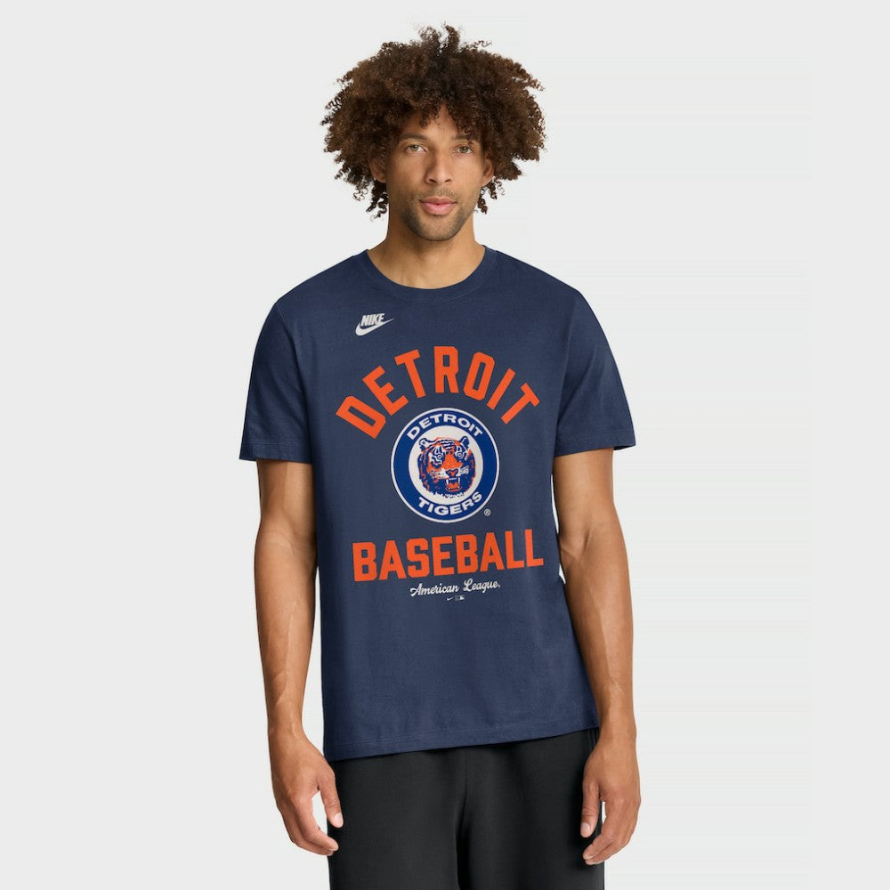 Detroit Tigers Nike Cooperstown Collection T-Shirt - Navy - Nike on Sale