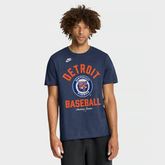 Detroit Tigers Nike Cooperstown Collection T-Shirt - Navy - Nike on Sale