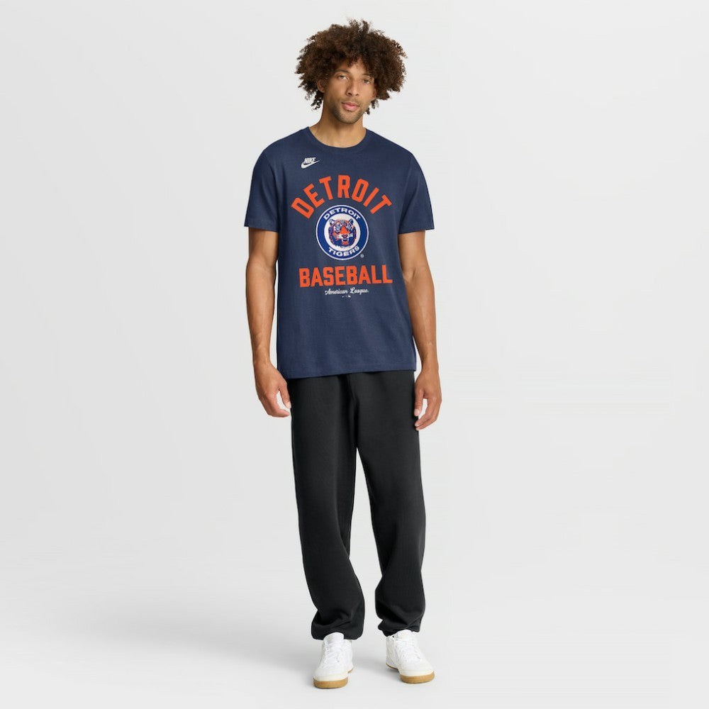 Detroit Tigers Nike Cooperstown Collection T-Shirt - Navy - Nike on Sale