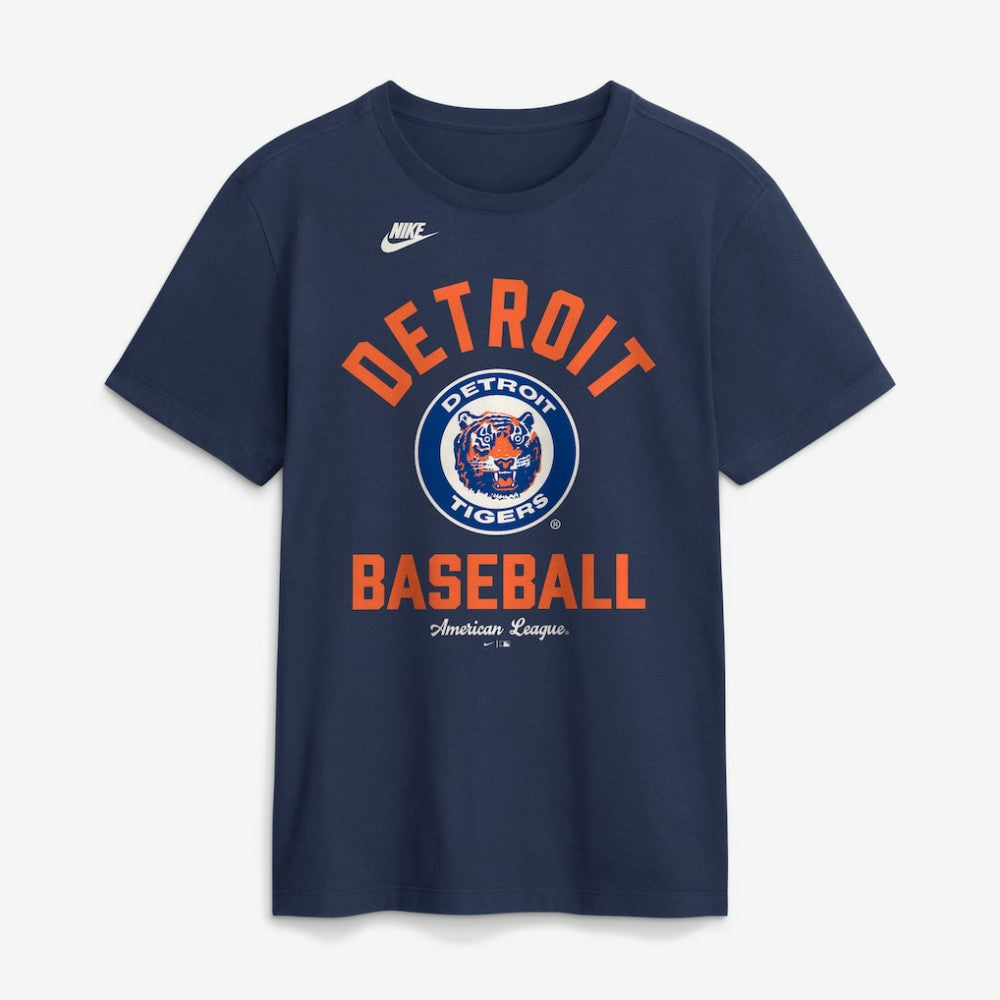 Detroit Tigers Nike Cooperstown Collection T-Shirt - Navy - Nike on Sale