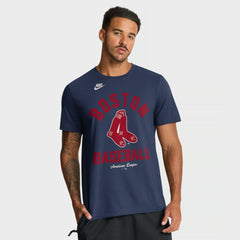 Boston Red Sox Nike Cooperstown Collection T-Shirt - Navy - Nike Discount