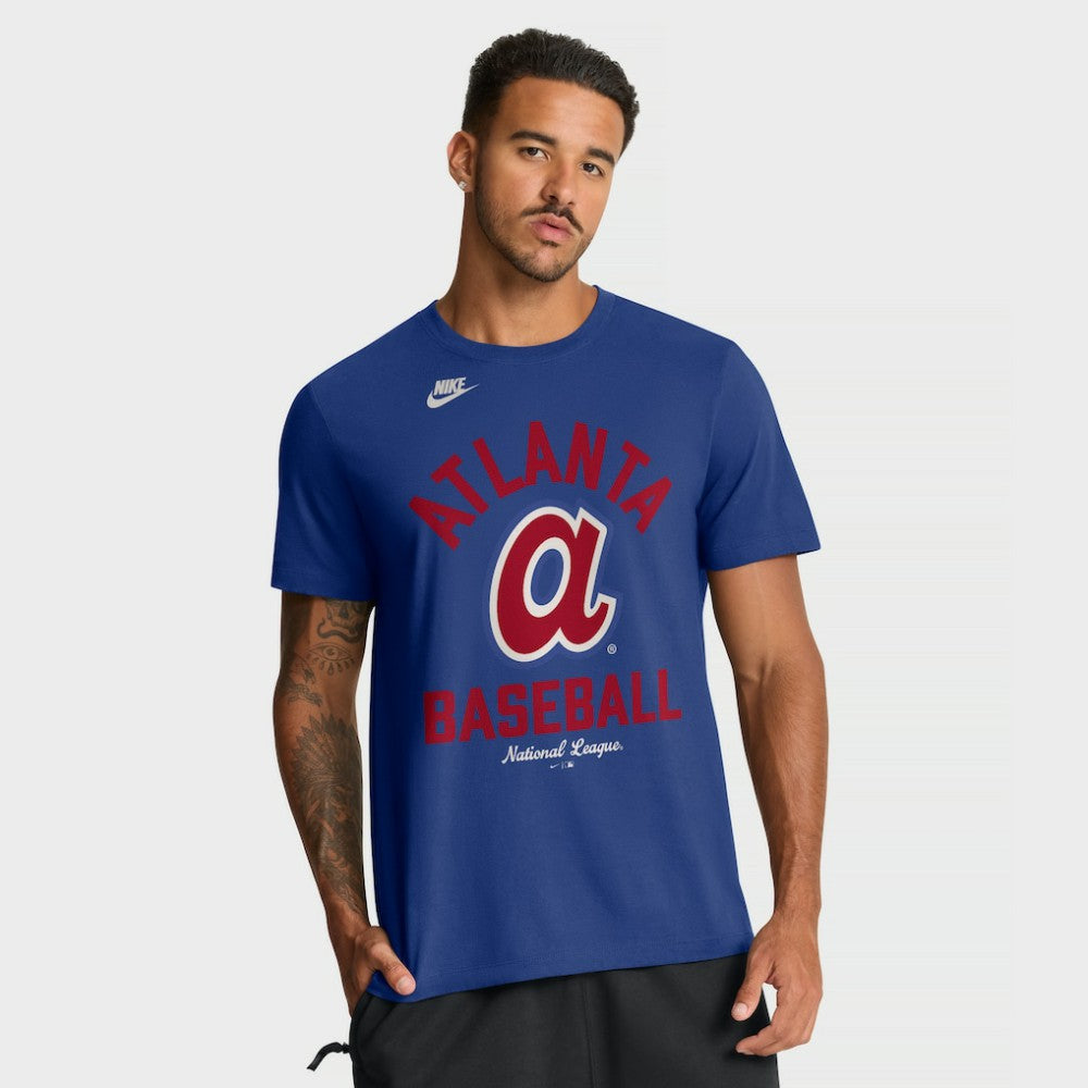 Atlanta Braves Nike Cooperstown Collection T-Shirt - Royal - Nike Lifestyle