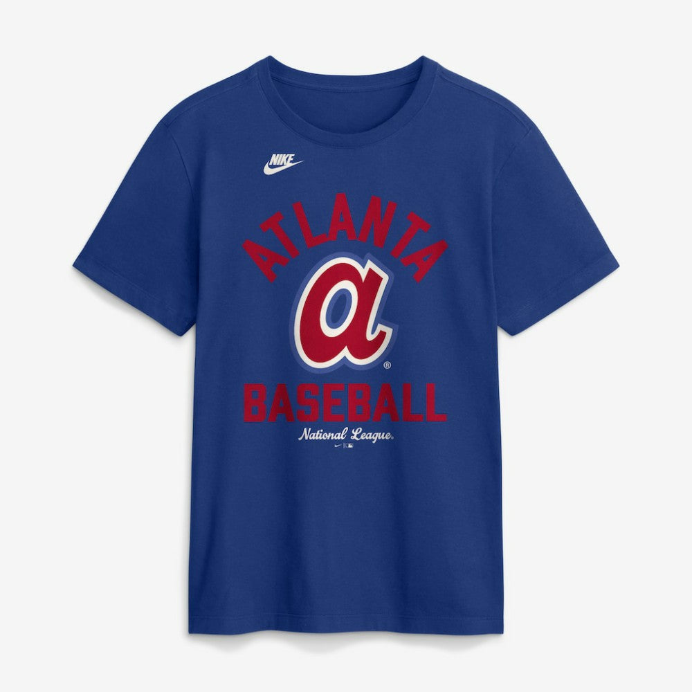 Atlanta Braves Nike Cooperstown Collection T-Shirt - Royal - Nike Lifestyle